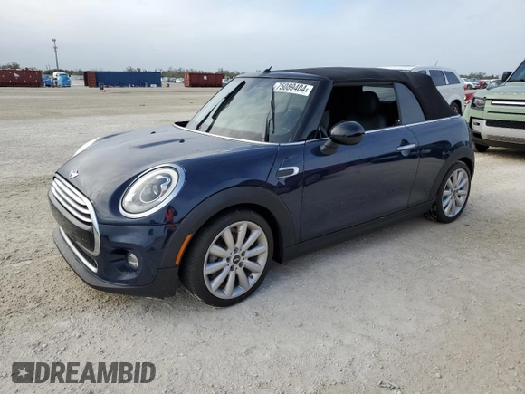 2017 MINI Convertible Cooper with VIN WMWWG5C33H3D00263, listed as a Copart auction lot 75089404 with Not provided miles and Salvage title. Bid and sale history available at DreamBid. Image 1.