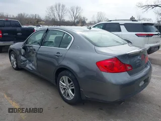 2011 Infiniti G37 x with VIN JN1CV6AR1BM407001, listed as a IAAI auction lot 41823961 with 106,664 mi miles. Bid and sale history available at carsss.com. Image 3.