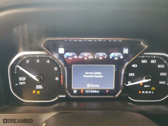 2020 GMC Sierra 1500 Denali with VIN 1GTU9FEL4LZ321472, listed as a Copart auction lot 51413194 with 101,044 mi miles and Salvage Title. Bid and sale history available at carsss.com. Image 9.