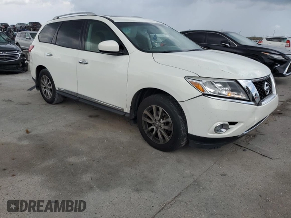2014 Nissan Pathfinder S with VIN 5N1AR2MM5EC730331, listed as a Copart auction lot 60221925 with 115,015 mi miles and Salvage title. Bid and sale history available at DreamBid. Image 4.