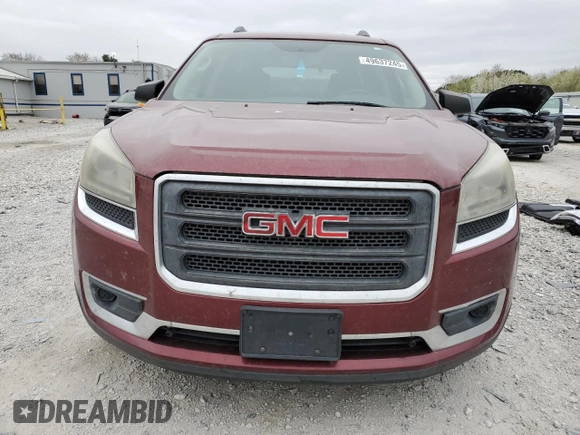 2015 GMC Acadia SLE with VIN 1GKKRNED6FJ180471, listed as a Copart auction lot 49637245 with 173,873 mi miles and Salvage Title. Bid and sale history available at DreamBid. Image 5.