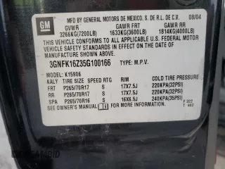 2005 Chevrolet Suburban LS with VIN 3GNFK16Z35G100166, listed as a Copart auction lot 80212574 with 273,151 mi miles and Salvage Title. Bid and sale history available at carsss.com. Image 13.