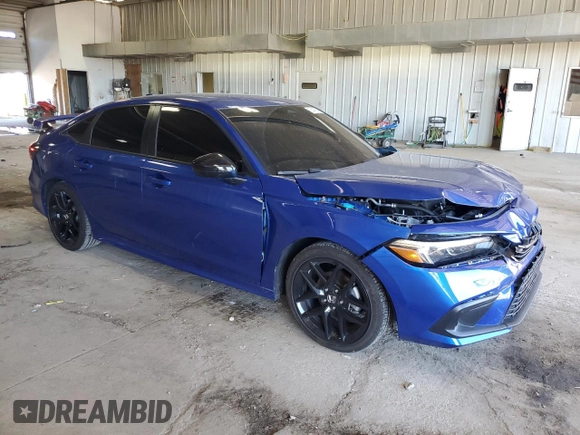 2023 Honda Civic Sport with VIN 2HGFE2F56PH562387, listed as a Copart auction lot 58408355 with 27,060 mi miles and Salvage title. Bid and sale history available at DreamBid. Image 4.