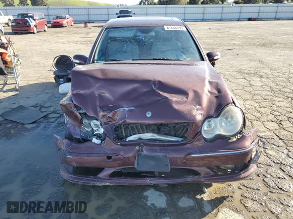 2006 Mercedes-Benz C 230 Sport with VIN WDBRF52H16F781671, listed as a Copart auction lot 50210325 with Not Provided miles and Salvage Title. Bid and sale history available at carsss.com. Image 5.