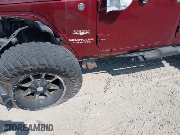 2008 Jeep Wrangler Unlimited Sahara with VIN 1J4GA591X8L537550, listed as a IAAI auction lot 40281739 with 145,388 mi miles and . Bid and sale history available at DreamBid. Image 17.