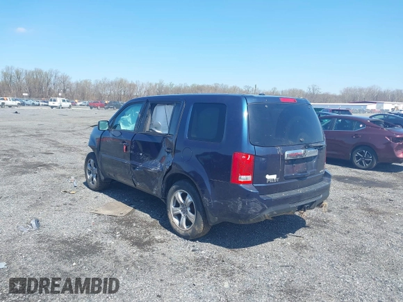 2012 Honda Pilot EX-L with VIN 5FNYF4H55CB049953, listed as a IAAI auction lot 41936397 with 125,726 mi miles and . Bid and sale history available at DreamBid. Image 3.