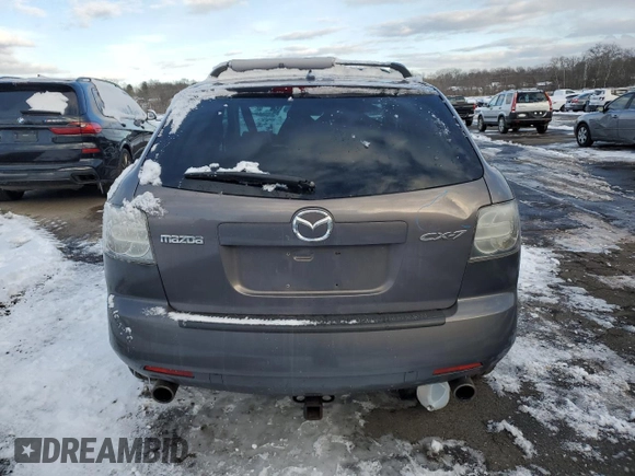 2007 Mazda CX-7 Sport with VIN JM3ER29L970146144, listed as a Copart auction lot 89324245 with 148,813 mi miles and Salvage Title. Bid and sale history available at carsss.com. Image 6.