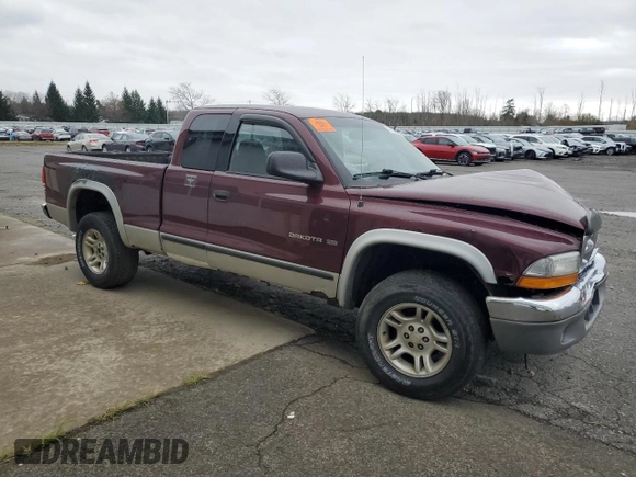 2001 Dodge Dakota Sport with VIN 1B7GG22N51S257854, listed as a Copart auction lot 79902354 with 0 mi miles and Salvage Title. Bid and sale history available at carsss.com. Image 4.