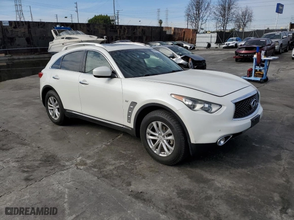 2017 Infiniti QX70 with VIN JN8CS1MW2HM413655, listed as a Copart auction lot 36692213 with NaN miles. Bid and sale history available at carsss.com. Image 4.