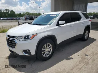 2020 Chevrolet Traverse LT Cloth with VIN 1GNERGKW1LJ129764, listed as a Copart auction lot 58945085 with 90,043 mi miles and Salvage title. Bid and sale history available at DreamBid. Image 1.