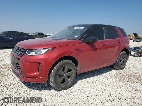 2020 Land Rover Discovery Sport S R-Dynamic with VIN SALCT2FX3LH847128, listed as a Copart auction lot 49156715 with 44,770 mi miles and Salvage Title. Bid and sale history available at carsss.com. Image 1.