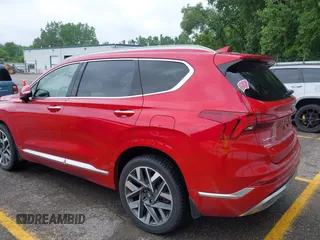 2023 Hyundai Santa Fe Calligraphy with VIN 5NMS54AL9PH589991, listed as a IAAI auction lot 42566562 with 23,162 mi miles and . Bid and sale history available at DreamBid. Image 3.