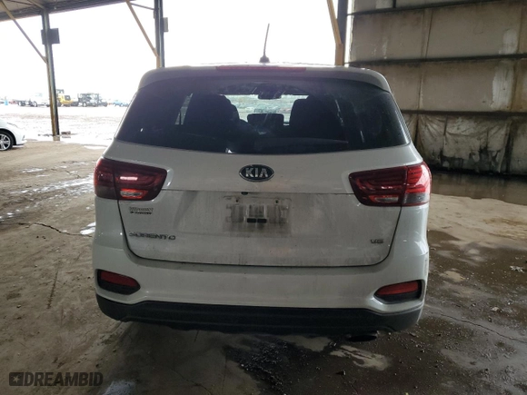 2019 Kia Sorento LX V6 with VIN 5XYPG4A56KG481879, listed as a Copart auction lot 48393835 with 158,845 mi miles and Salvage Title. Bid and sale history available at carsss.com. Image 6.