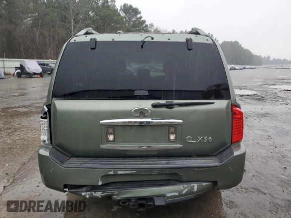 2004 Infiniti QX56 with VIN 5N3AA08A94N801682, listed as a Copart auction lot 43041555 with 246,176 mi miles and Salvage Title. Bid and sale history available at carsss.com. Image 6.
