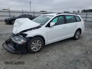 2018 Volkswagen Golf SportWagen S with VIN 3VWD17AU8JM766627, listed as a Copart auction lot 71199574 with 35,843 mi miles and Salvage Title. Bid and sale history available at carsss.com. Image 1.