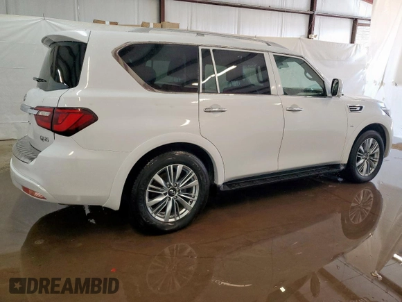 2018 Infiniti QX80 with VIN JN8AZ2NE8J9195292, listed as a Copart auction lot 61045735 with 92,567 mi miles and Clean title. Bid and sale history available at DreamBid. Image 3.