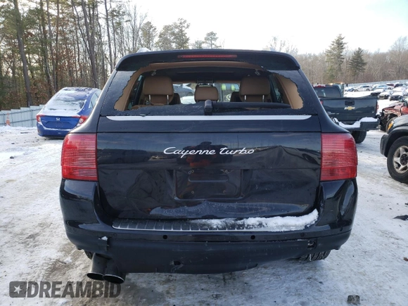 2006 Porsche Cayenne Turbo with VIN WP1AC29P96LA91296, listed as a Copart auction lot 83483634 with 83,978 mi miles and Clean Title. Bid and sale history available at carsss.com. Image 6.