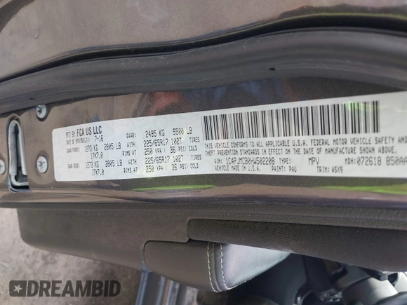 2017 Jeep Cherokee Latitude with VIN 1C4PJMCB0HW502208, listed as a IAAI auction lot 42204596 with 131,299 mi miles and . Bid and sale history available at DreamBid. Image 9.