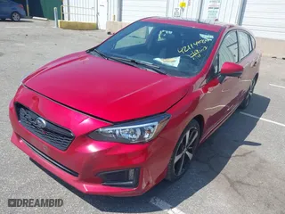 2017 Subaru Impreza Sport with VIN 4S3GTAM67H3738222, listed as a IAAI auction lot 42114564 with 116,600 mi miles. Bid and sale history available at carsss.com. Image 2.
