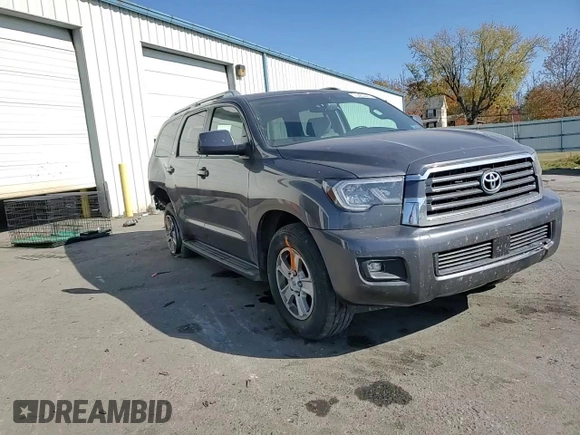 2019 Toyota Sequoia SR5 with VIN 5TDBY5G14KS165403, listed as a Copart auction lot 76483444 with 63,932 mi miles and Salvage Title. Bid and sale history available at carsss.com. Image 14.
