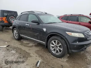 2007 Infiniti FX35 with VIN JNRAS08W97X208841, listed as a Copart auction lot 48687834 with 0 mi miles and Salvage Title. Bid and sale history available at carsss.com. Image 4.