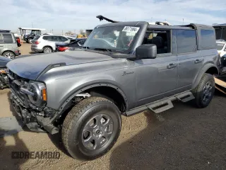 2024 Ford Bronco Big Bend z VIN 1FMDE7BH9RLA85832, wystawiony jako Copart lot #86171994 z przebiegiem 1196 mil mil oraz Szkody całkowita. Historia ofert i sprzedaży dostępna na DreamBid. Obrazek 1.