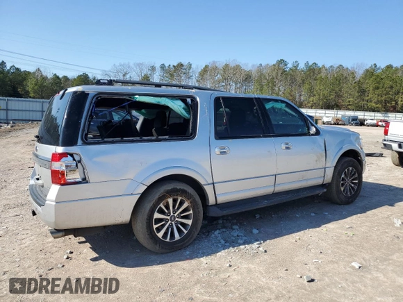 2017 Ford Expedition Max XLT with VIN 1FMJK1HT6HEA61107, listed as a Copart auction lot 43619345 with 168,523 mi miles and Salvage title. Bid and sale history available at DreamBid. Image 3.