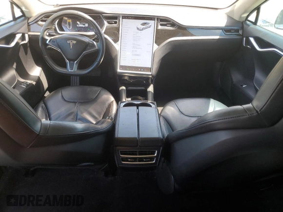 2013 Tesla Model S with VIN 5YJSA1AG9DFP13722, listed as a Copart auction lot 55988075 with 155,575 mi miles and Salvage Title. Bid and sale history available at DreamBid. Image 8.
