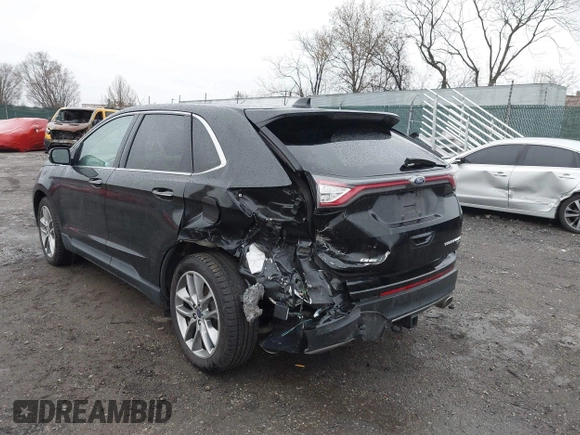 2015 Ford Edge Titanium with VIN 2FMPK4K80FBB70218, listed as a IAAI auction lot 41858298 with 111,130 mi miles. Bid and sale history available at carsss.com. Image 6.