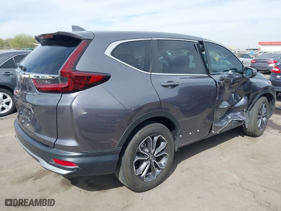 2021 Honda CR-V EX with VIN 2HKRW1H56MH428143, listed as a IAAI auction lot 41729140 with 19,250 mi miles. Bid and sale history available at carsss.com. Image 4.