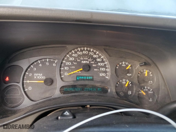 2004 Chevrolet Silverado 1500 with VIN 2GCEC19VX41121713, listed as a Copart auction lot 86776464 with 259,416 mi miles and Salvage Title. Bid and sale history available at carsss.com. Image 9.