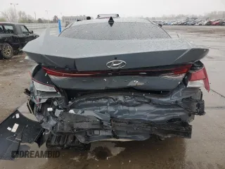 2023 Hyundai Elantra SEL with VIN KMHLM4AG9PU384184, listed as a Copart auction lot 52144415 with 52,651 mi miles and Salvage Title. Bid and sale history available at DreamBid. Image 6.