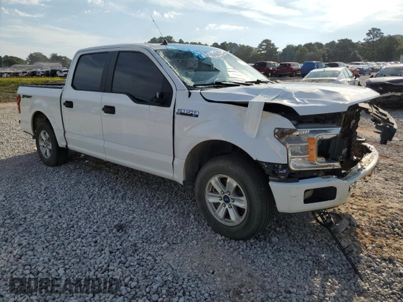 2020 Ford F-150 XL with VIN 1FTEW1CB4LKD41983, listed as a Copart auction lot 57474095 with 128,360 mi miles and Salvage title. Bid and sale history available at DreamBid. Image 4.