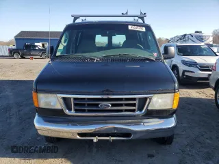 2005 Ford Econoline Cargo with VIN 1FTNE24L35HA02728, listed as a Copart auction lot 49546295 with 154,207 mi miles and Clean Title. Bid and sale history available at carsss.com. Image 5.
