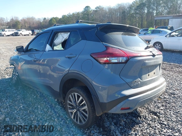 2022 Nissan Kicks SV with VIN 3N1CP5CV4NL490226, listed as a IAAI auction lot 41768814 with Not Provided miles and . Bid and sale history available at DreamBid. Image 3.