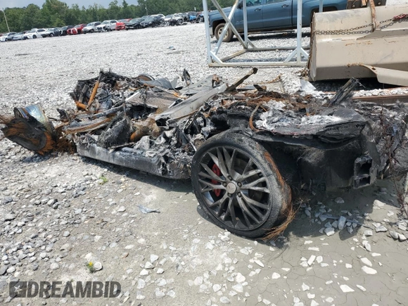 2016 Chevrolet Corvette 1LT with VIN 1G1YB2D71G5105538, listed as a Copart auction lot 64877864 with 0 mi miles and Non Repairable. Bid and sale history available at carsss.com. Image 2.
