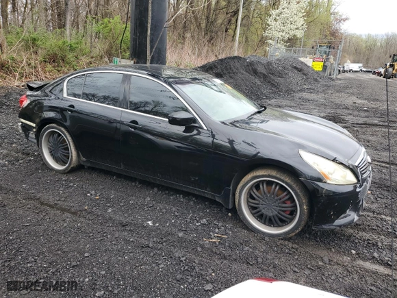 2012 Infiniti G25 Sedan x with VIN JN1DV6AR8CM861056, listed as a Copart auction lot 51791045 with 0 mi miles and Salvage Title. Bid and sale history available at carsss.com. Image 4.