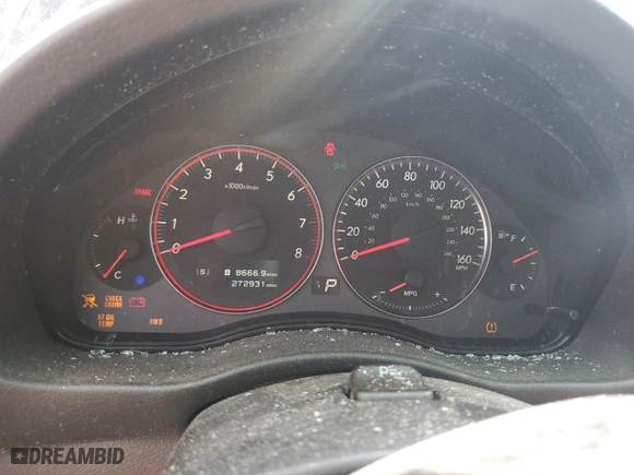 2007 Subaru Legacy Wagon Outback XT Ltd with VIN 4S4BP63C974316587, listed as a Copart auction lot 69155024 with 272,931 mi miles and Salvage Title. Bid and sale history available at carsss.com. Image 9.