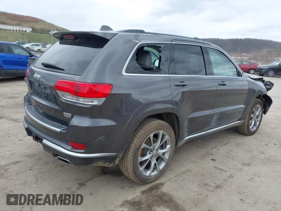2020 Jeep Grand Cherokee Summit with VIN 1C4RJFJT2LC408499, listed as a IAAI auction lot 41854021 with 78,189 mi miles and . Bid and sale history available at DreamBid. Image 4.