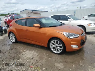 2013 Hyundai Veloster w/Black Int with VIN KMHTC6ADXDU121105, listed as a Copart auction lot 55171015 with 130,905 mi miles and Salvage title. Bid and sale history available at DreamBid. Image 4.