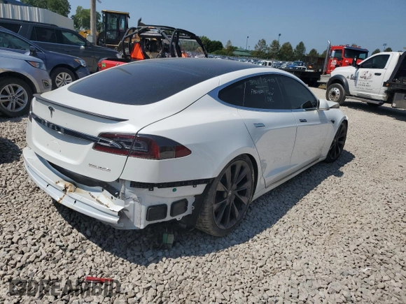 2020 Tesla Model S Performance with VIN 5YJSA1E42LF412448, listed as a Copart auction lot 64893594 with Not provided miles and Salvage title. Bid and sale history available at DreamBid. Image 3.