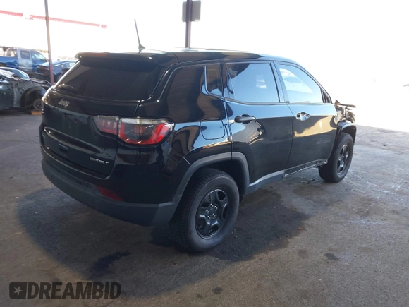2017 Jeep Compass Sport z VIN 3C4NJDABXHT665044, wystawiony jako IAAI lot #41652512 z przebiegiem 56 423 mil mil oraz . Historia ofert i sprzedaży dostępna na DreamBid. Obrazek 4.