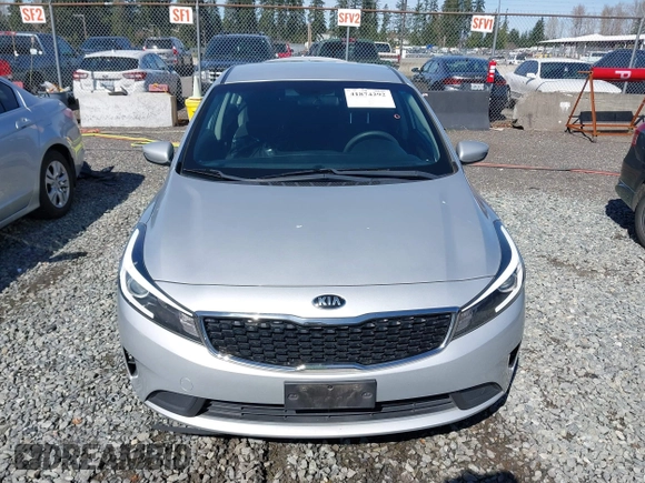 2017 Kia Forte LX with VIN 3KPFK4A7XHE018418, listed as a IAAI auction lot 41874292 with 87,608 mi miles. Bid and sale history available at carsss.com. Image 13.