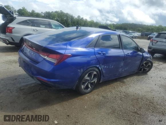 2023 Hyundai Elantra SEL with VIN KMHLS4AG3PU416391, listed as a Copart auction lot 56625415 with 53,652 mi miles and Clean title. Bid and sale history available at DreamBid. Image 3.