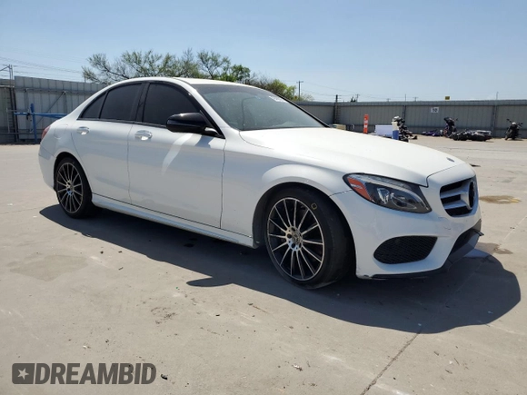 2018 Mercedes-Benz C 300 with VIN 55SWF4JB3JU237454, listed as a Copart auction lot 49486325 with 119,869 mi miles and Salvage Title. Bid and sale history available at DreamBid. Image 4.