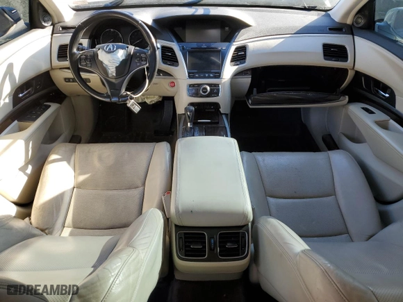2014 Acura RLX Tech Pkg with VIN JH4KC1F54EC000791, listed as a Copart auction lot 83518544 with 151,975 mi miles and Salvage Title. Bid and sale history available at carsss.com. Image 8.