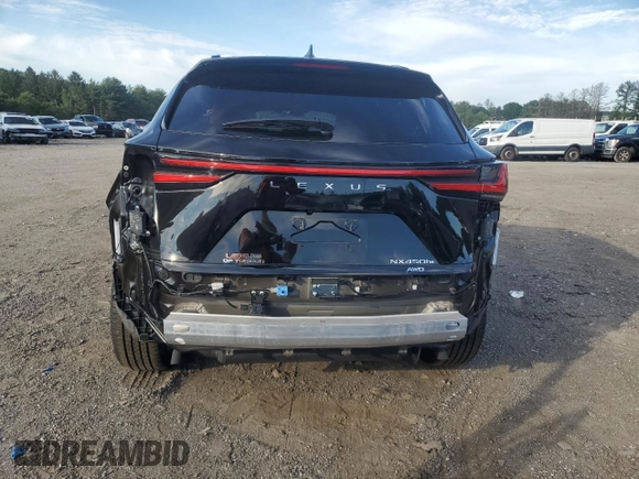 2024 Lexus NX with VIN JTJKKCFZ9R2020840, listed as a Copart auction lot 63995504 with 13,189 mi miles and Salvage Title. Bid and sale history available at carsss.com. Image 6.