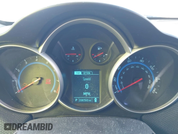 2015 Chevrolet Cruze LT with VIN 1G1PC5SB5F7174107, listed as a IAAI auction lot 40696084 with 96,560 mi miles and . Bid and sale history available at DreamBid. Image 7.