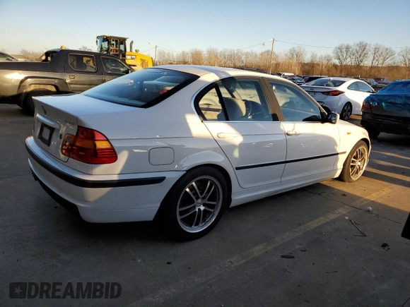 2003 BMW 3 Series 330i with VIN WBAEV53423KM27012, listed as a Copart auction lot 85147144 with 175,175 mi miles and Salvage Title. Bid and sale history available at carsss.com. Image 3.