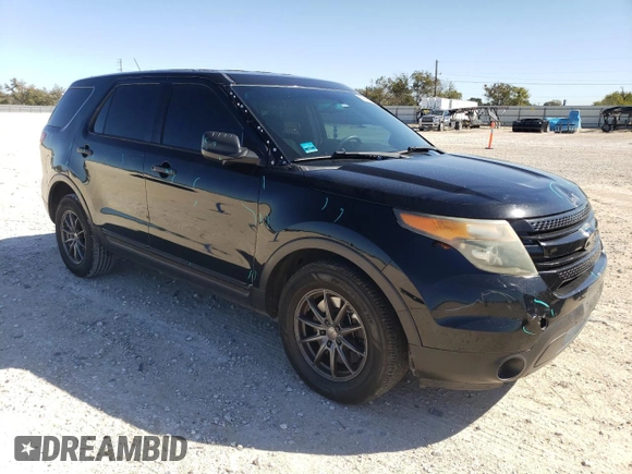 2014 Ford Utility Police Interceptor with VIN 1FM5K8AR4EGC13927, listed as a Copart auction lot 80695424 with 176,680 mi miles and Salvage Title. Bid and sale history available at carsss.com. Image 4.